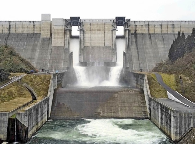 梅雨明け以降に雨が降らず、ダムの貯水率落ち込む　浜田の「御部ダム」は貯水率６．６％に